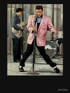 The King In Pink Iconic 1950s Live Performance Art Shirt