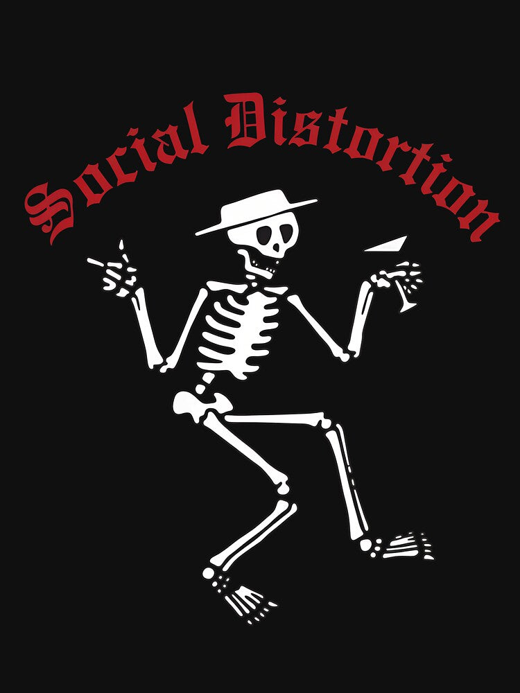 Social Distortions Skeleton Dancing Rock Shirt
