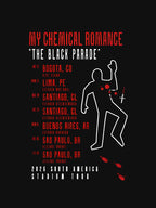 My Chemical Romance The Black Parade 2026 South America Tour Shirt