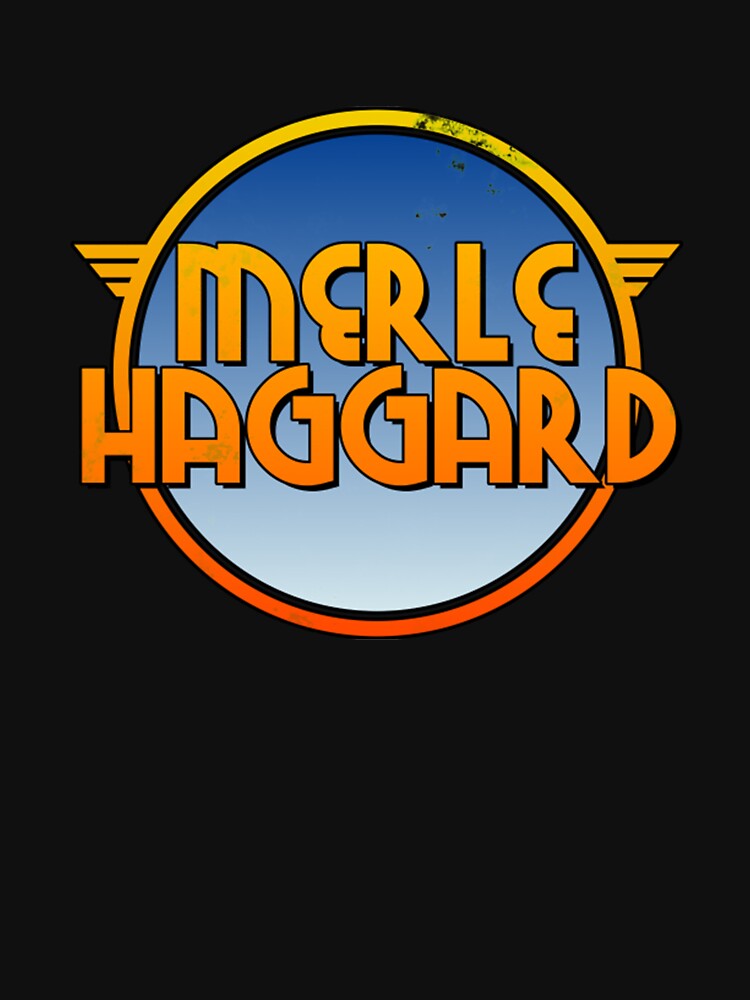 Merle Retro 70s Style Country Fan Art Shirt