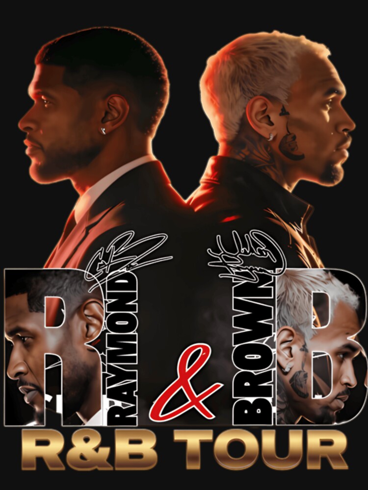 Usher Chris Brown 2026 R&B Collage Design Shirt
