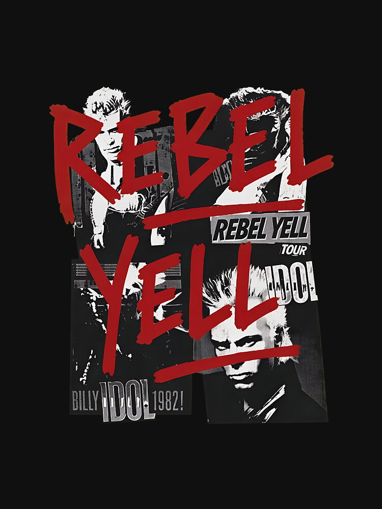 Rebels Yells 80s Rock Concert Tour Shirt