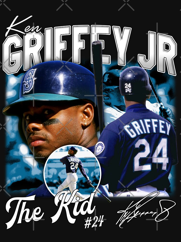 Ken Griffey Jr The Kid Seattle Baseball Legend Signature Vintage Shirt