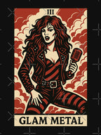 Glam Metal Tarot Card Fierce Flashy And Loud Shirt