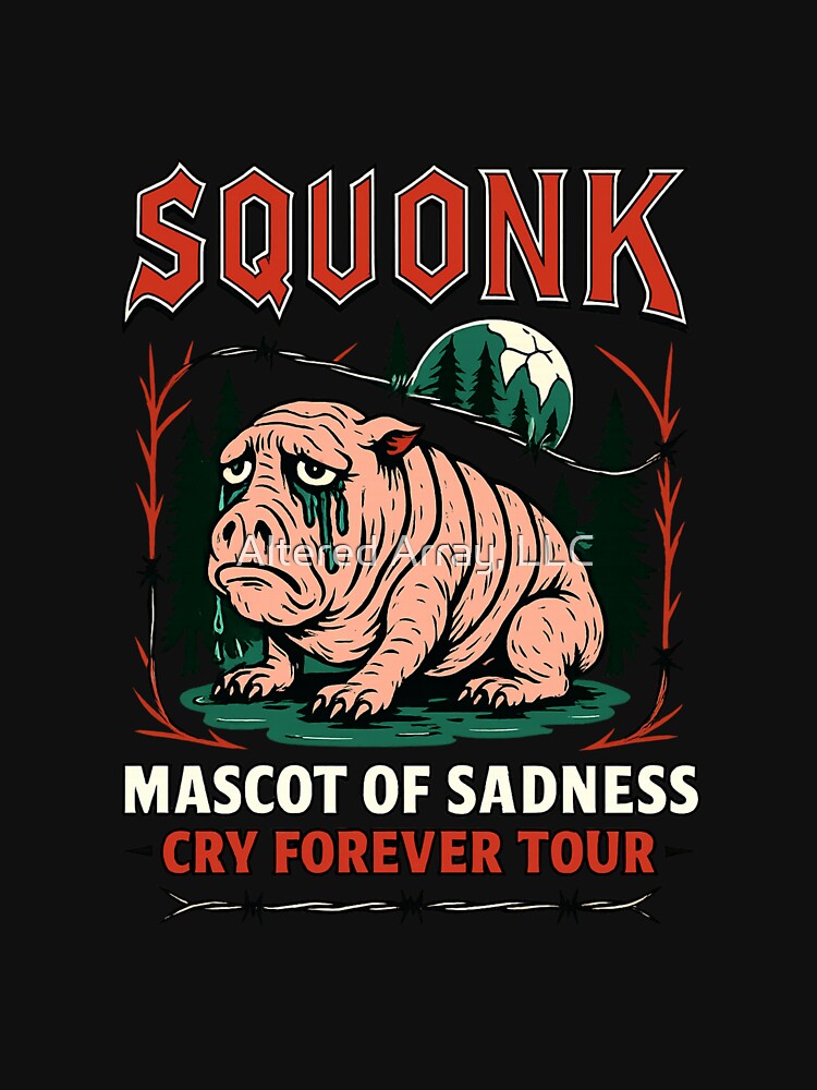 Squonk Cry Forever Tour Emo Cryptid Band Design Shirt