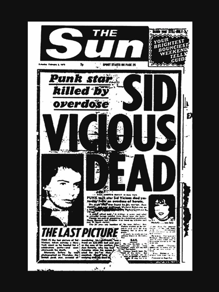 Daily News Of Sid Vicious Death Shirt
