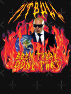 Heavy Metal Pitbull With Flames Shirt
