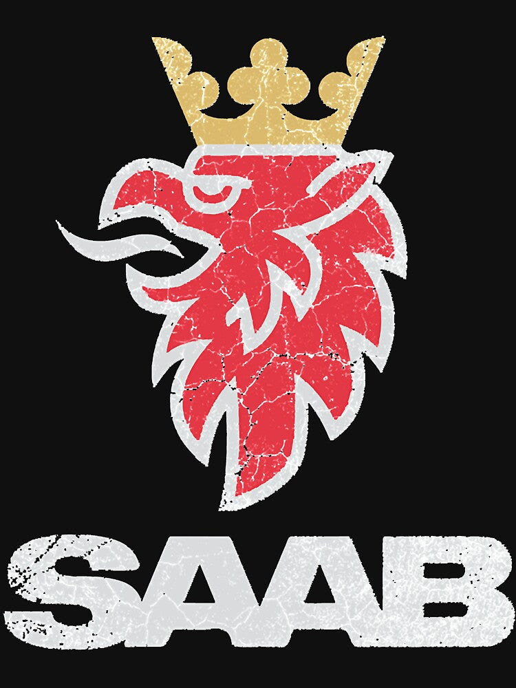 Saab Vintage Grunge Logo Shirt