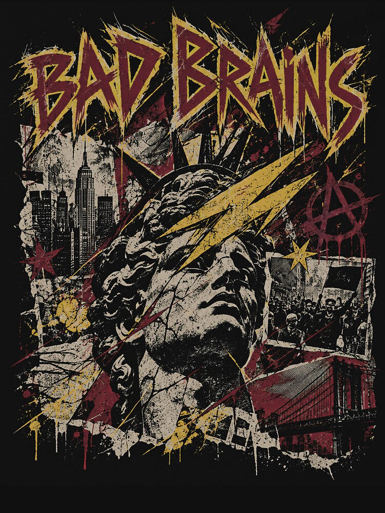 Bad Brains Hardcore Punk Rock Live Performance Grunge Art Shirt