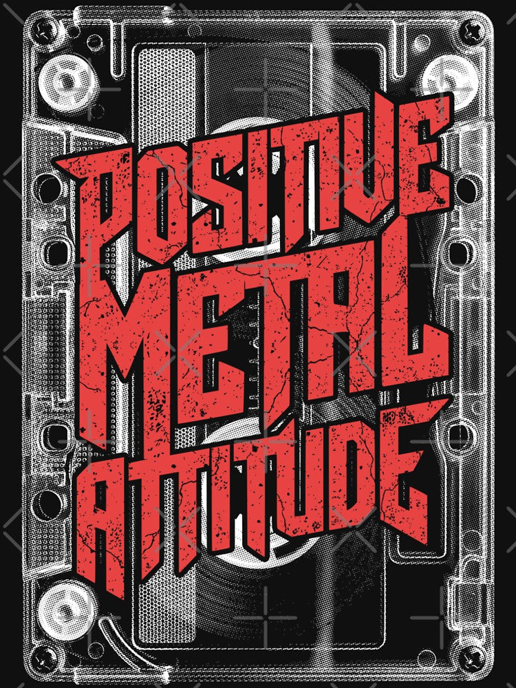 Positive Metal Attitude 80's 90's Cassette Heavy Music Shirt