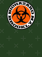 Biohazard Brooklyn NYHC Orange Patch Logo Shirt