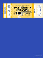 ROCK CONCERT TICKETS - PAT METHENY Shirt