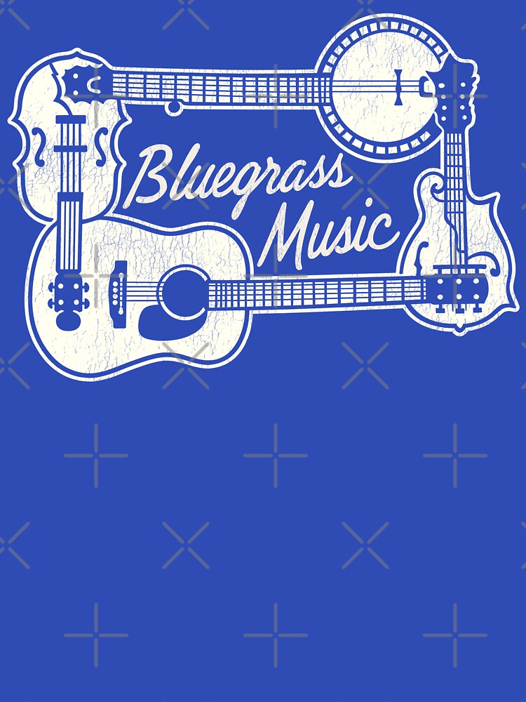 Bluegrass Music - Banjo Guitar Fiddle Mandolin Instruments Shirt