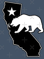 California State Flag Bear Blackout Style Shirt