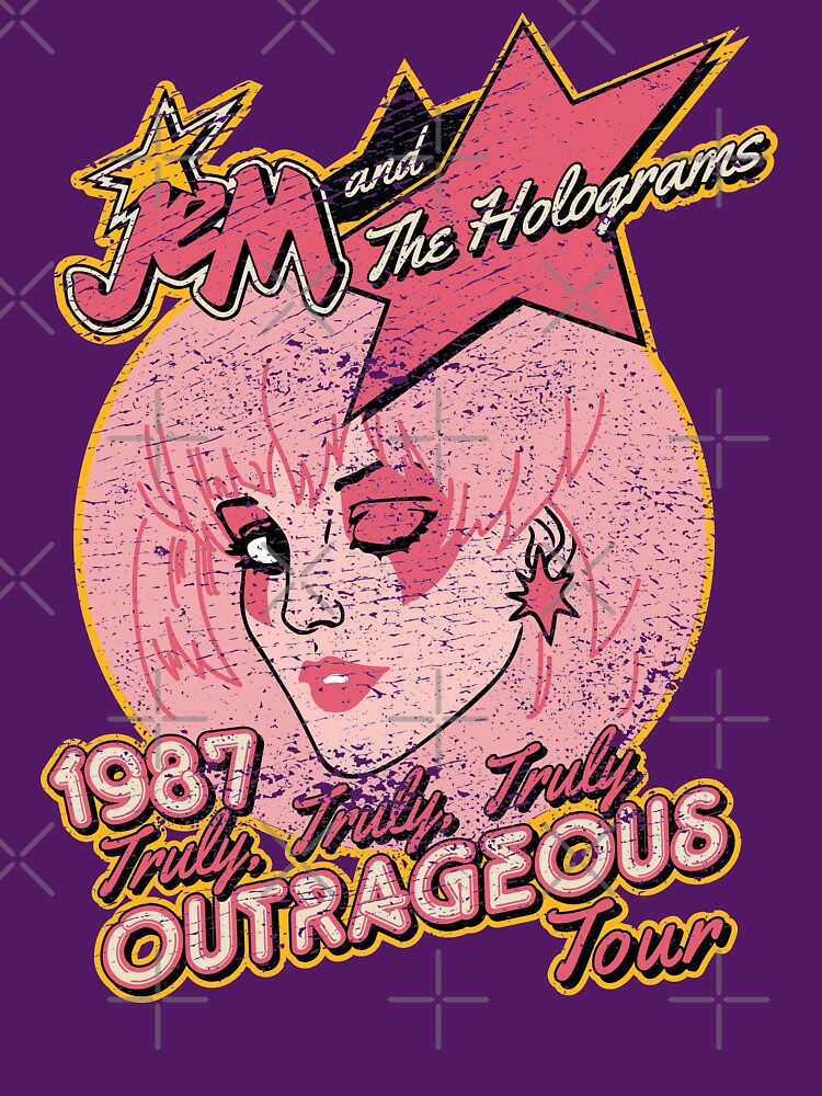 Jem And The Holograms Tour- Distressed Shirt