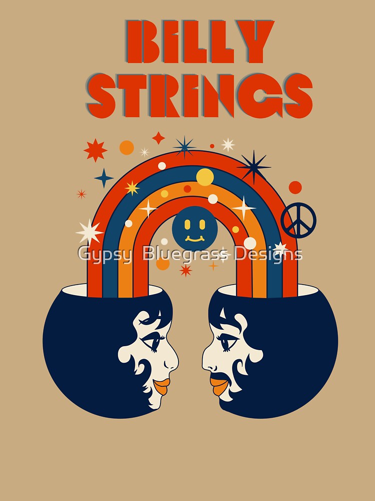 Billy Strings Retro Rainbow Face Planter Shirt