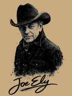Joe Ely High Plains Ink Stencil Portrait Shirt