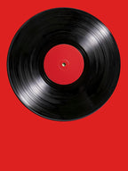 Vinyl Record Red Label Retro Music LP Design Shirt