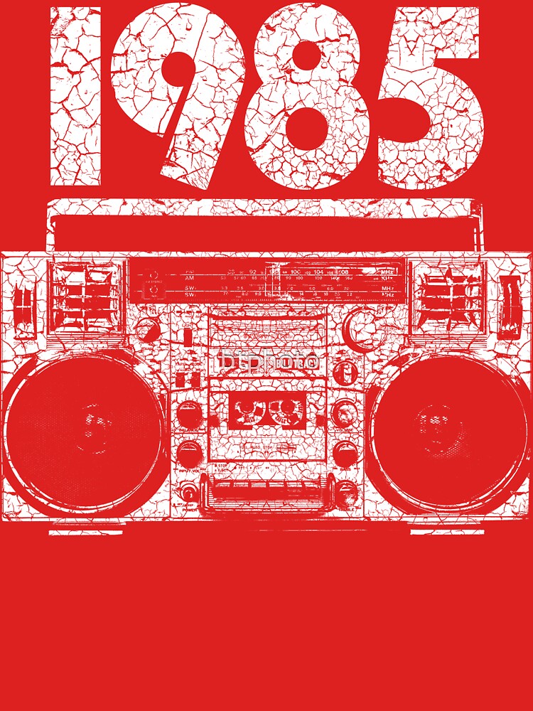 1985 Boombox Distressed Graphic Shirt