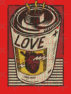 Love Battery Dayglo 1992 Shirt