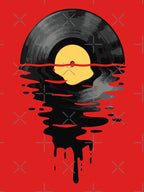 Vinyl LP Music Record Sunset Shirt