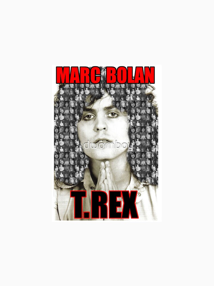 Marc Bolan T Rex Full Face & Bolan Hair Design Shirt