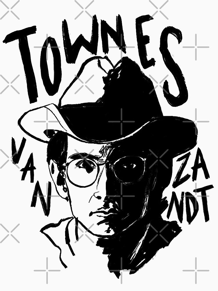 Vintage Retro Townes Van Zandt Awesome For Music Fans Shirt
