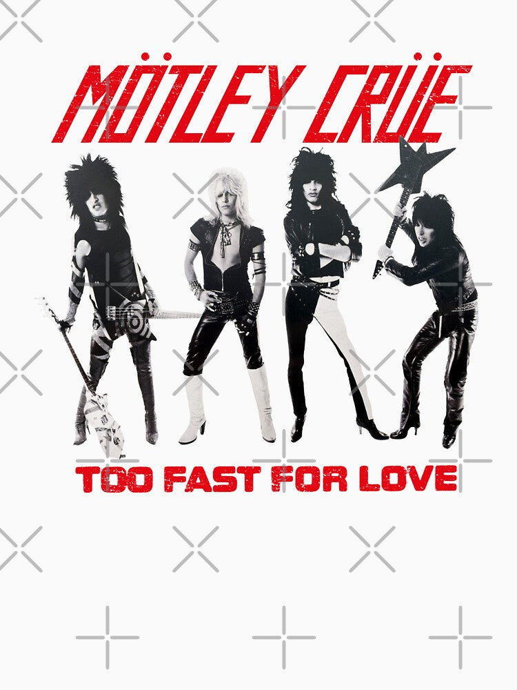 Mötley Crüe 80s Hard Rock Design Shirt