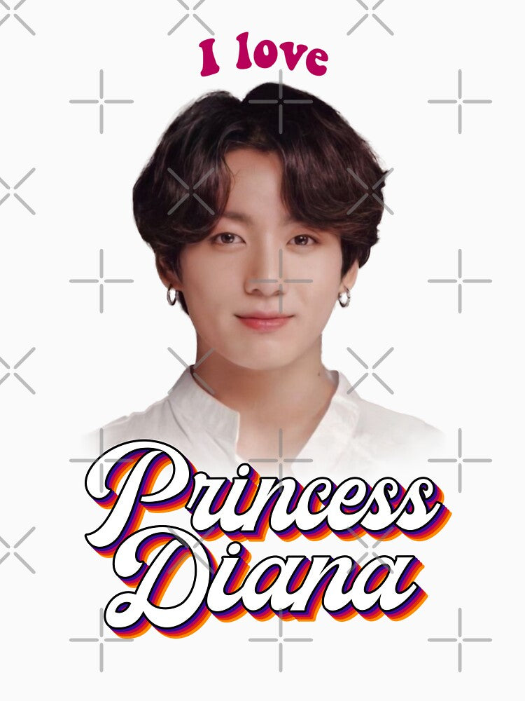 Princess Diana Jungkook Kpop Retro Meme Shirt