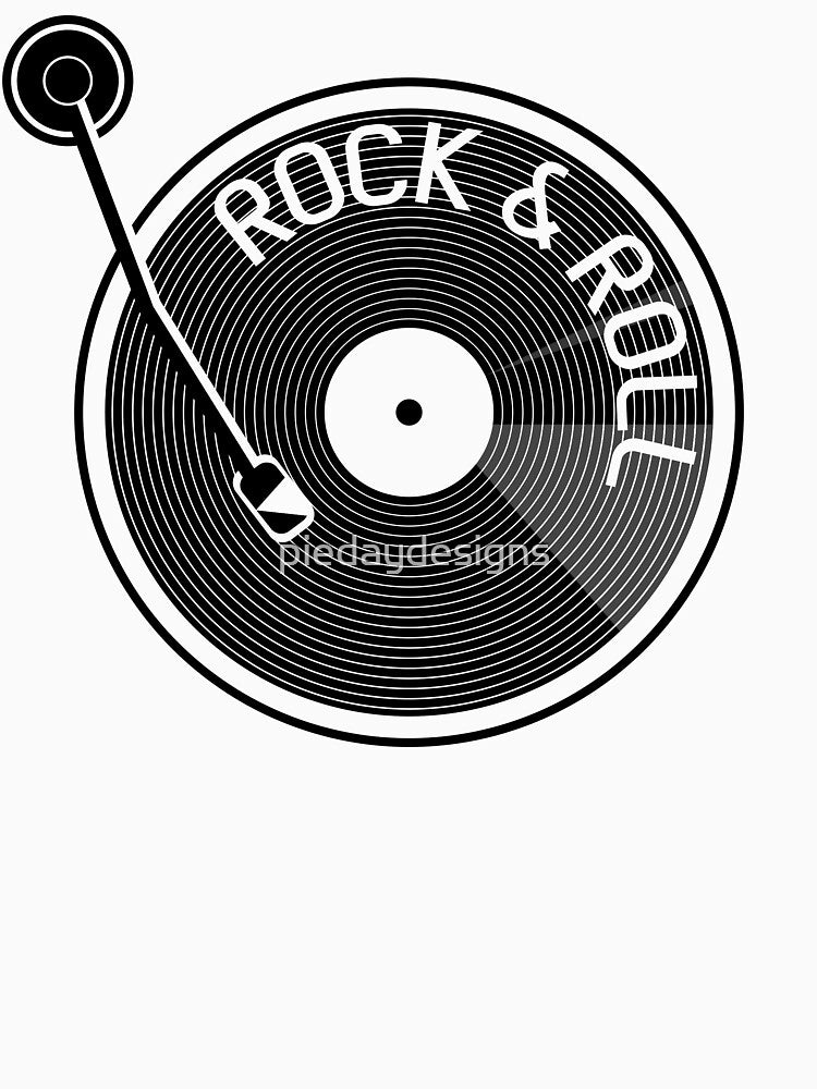 Rock And Roll Vinyl Record Shirt