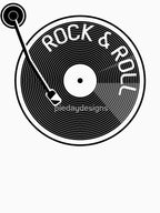 Rock And Roll Vinyl Record Shirt