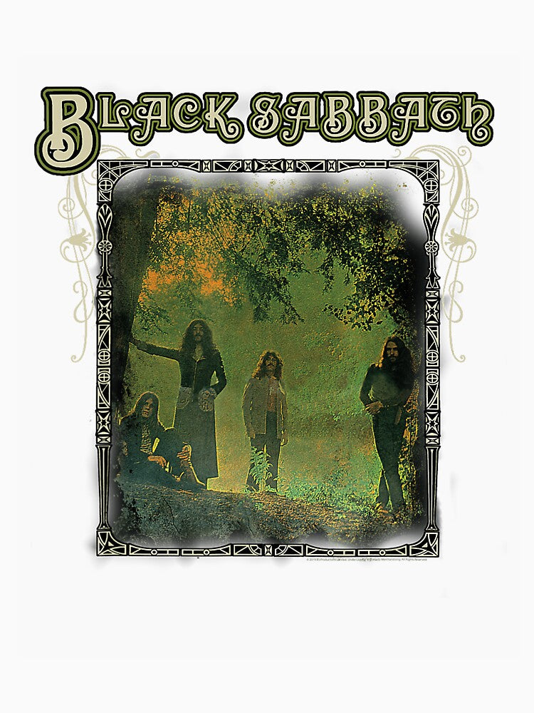 Black Sabbath Trees Photo Graphic Design Shirt