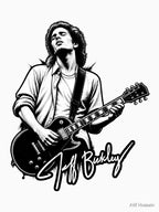 Jeff Buckley Tribute Design Featuring Iconic Musician Artwork Shirt