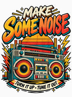 Make Some Noise Retro Graphic Shirt