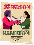 Jefferson VS Hamilton Epic Rap Battles Shirt