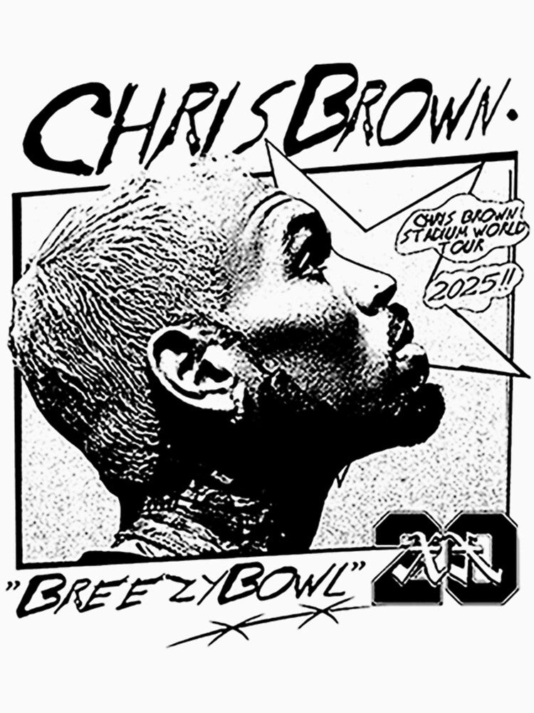 Breezy Bowl Cap Profile Chris Brown Portrait Design Shirt