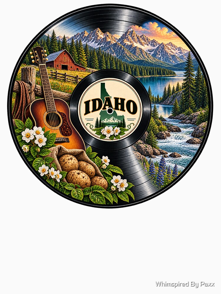 Idaho Vinyl Record Shirt