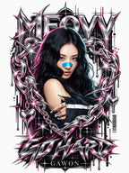 Silver Spike Gawon MEOVV Go Hard Era Kpop Visual Art Shirt