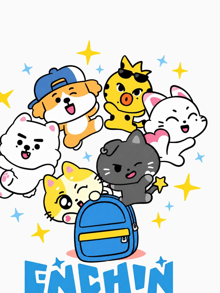 Enhypen Mascot Cute Enchin Kpop Graphic Engene Fan Comfort Colors Shirt