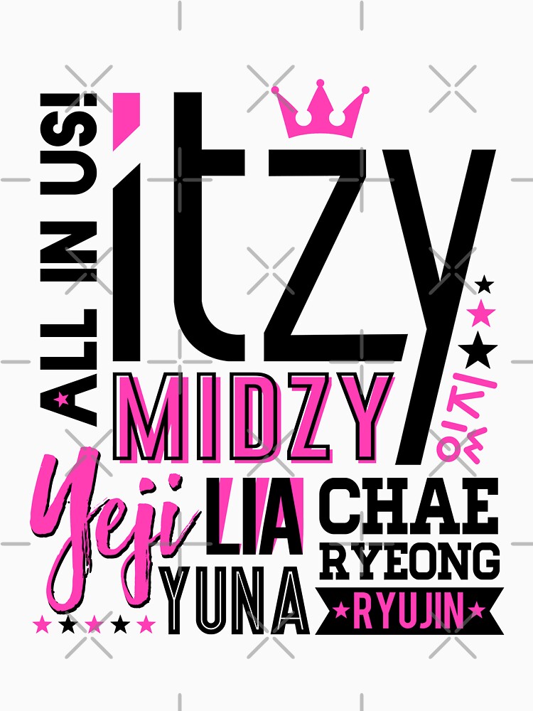 ITZY Font Collage Shirt