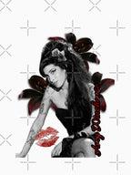 Amy Winehouse Black And White Design Shirt