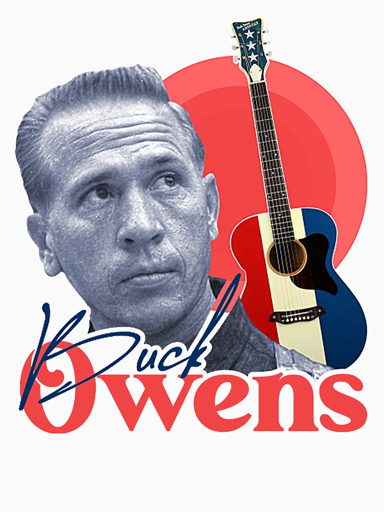 Buck Owens Retro Guitar Fan Tribute Shirt