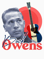 Buck Owens Retro Guitar Fan Tribute Shirt