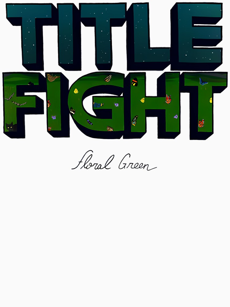 Title Fight Band Floral Green Shirt