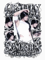 CRAVITY Taeyoung SONOROUS Glitch Chrome Concept Shirt