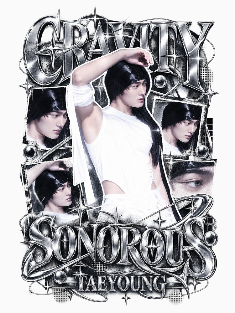 CRAVITY Taeyoung SONOROUS Glitch Chrome Concept Shirt