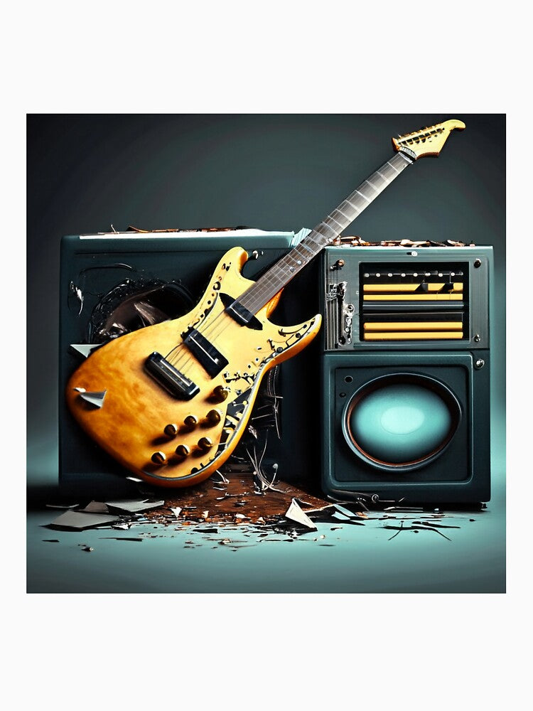 Electric Guitar And Amplifier Icon Shirt