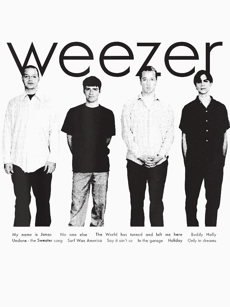 Weezer - Blue Album Anniversary Tracklist Shirt