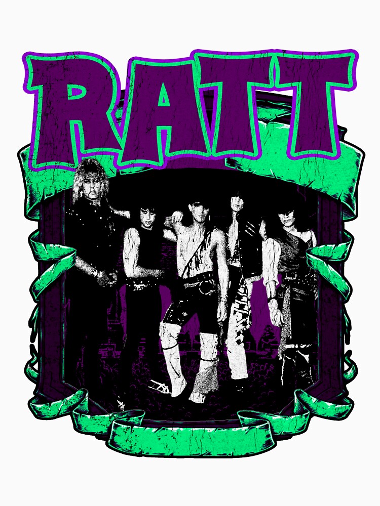 Green Retro Style Glam Metal Band Shirt