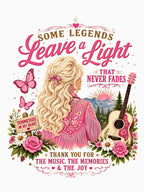 Country Music Legend Light Floral Design Shirt
